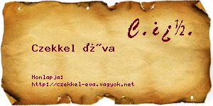 Czekkel Éva névjegykártya
